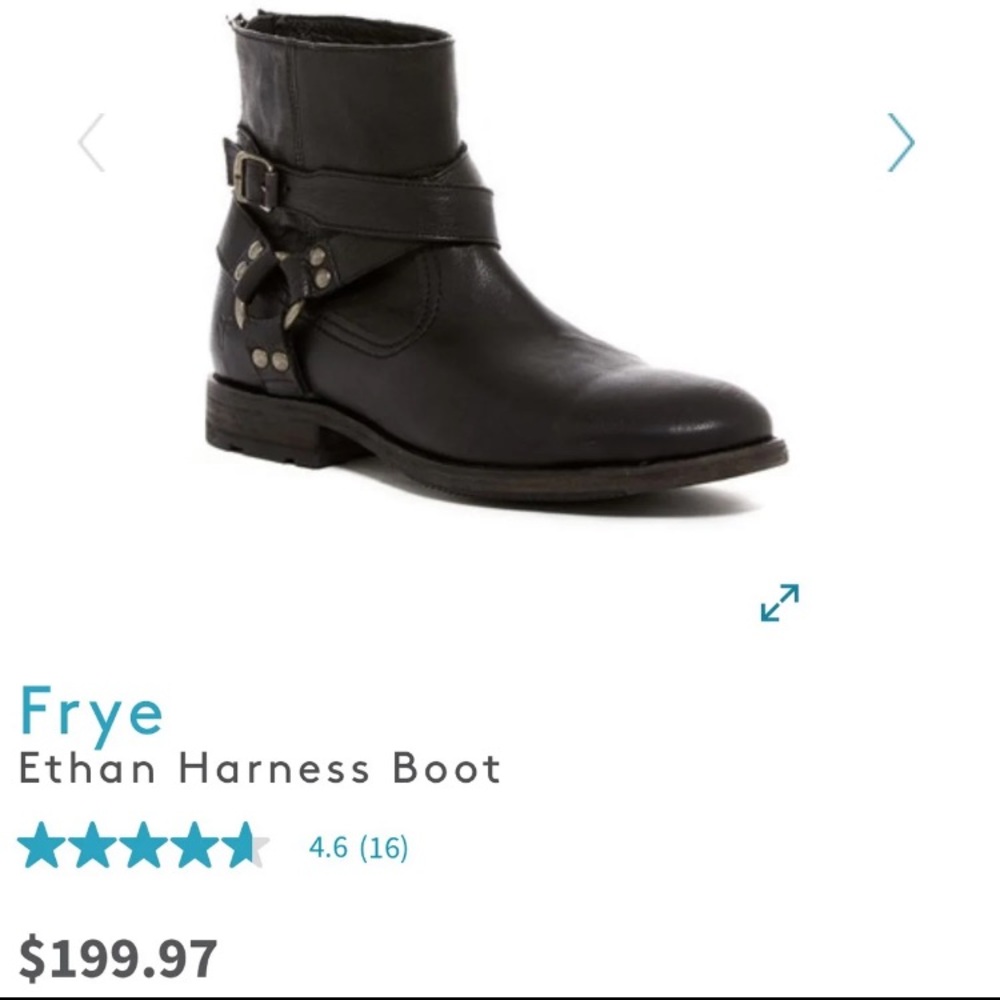 Frye Ethan Harness Boot/mens. Sz 9 1/2. Like new